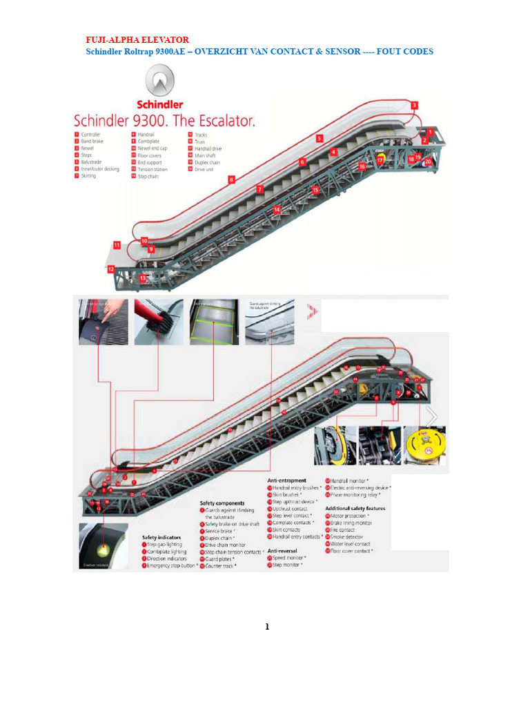 Schindler Roltrap 9300AE Installatie | PDF