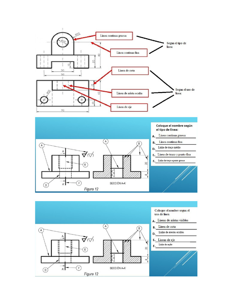 Exercícios de Identificar Linhas | PDF