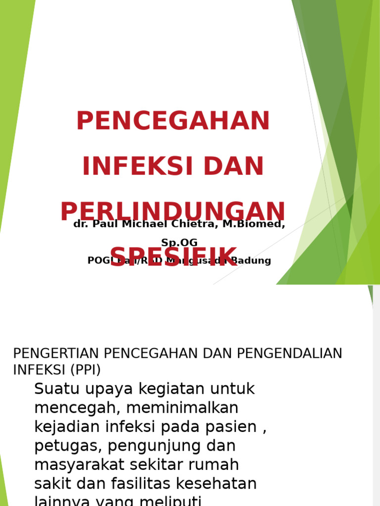 Pencegahan Infeksi di Fasilitas Kesehatan | PDF