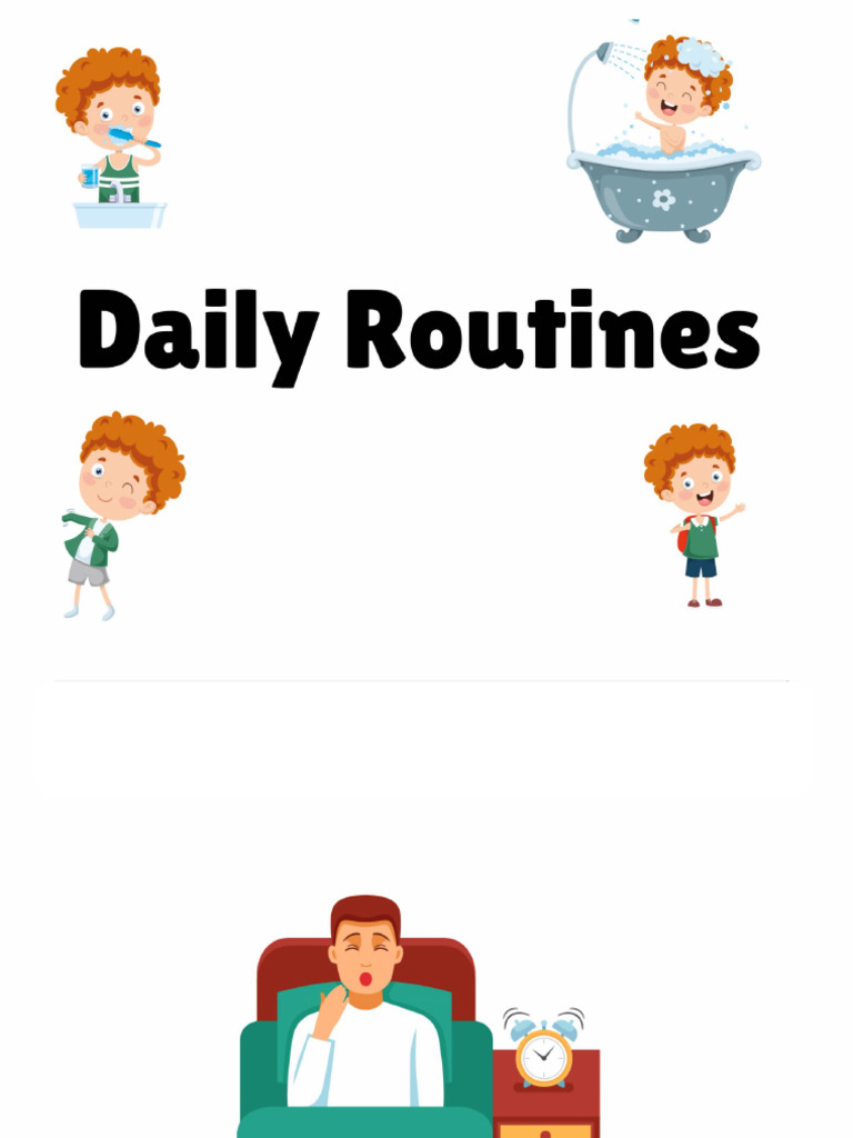 Daily Routines ESL PowerPoint Presentation | PDF