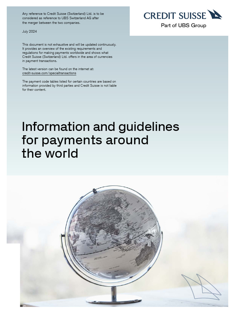 Global Payment Guidelines 2024 | PDF | Securities (Finance) | Loans