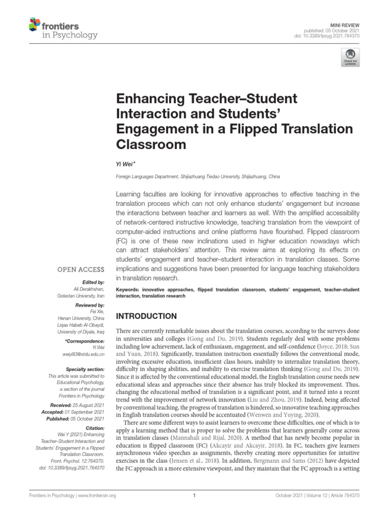 Enhancing Engagement in Flipped Classrooms | PDF | Teachers | Learning