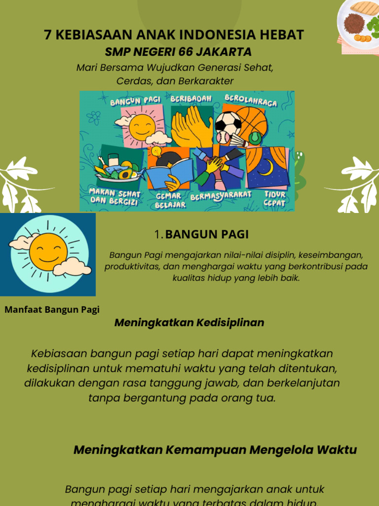 7 Kebiasaan Anak Hebat Indonesia | PDF