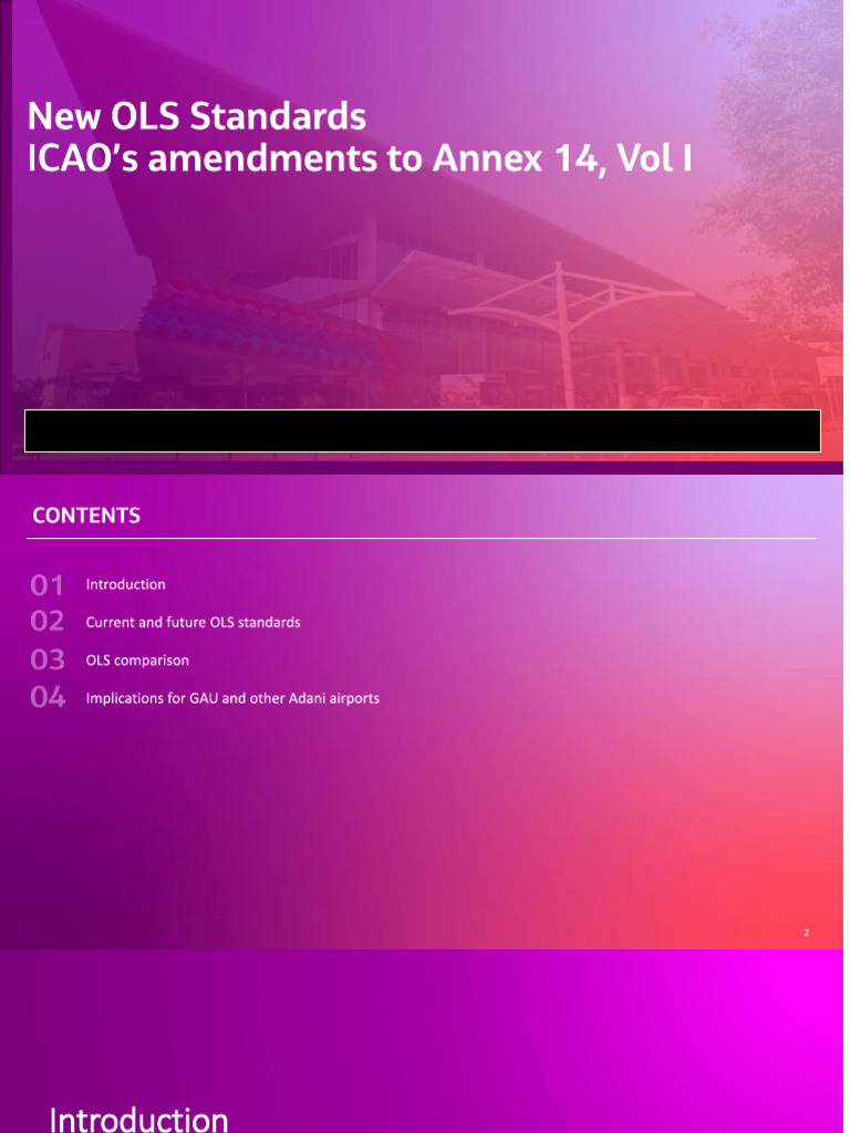 New OLS Standards - Annex 14 Amendment 18 - 1 | PDF