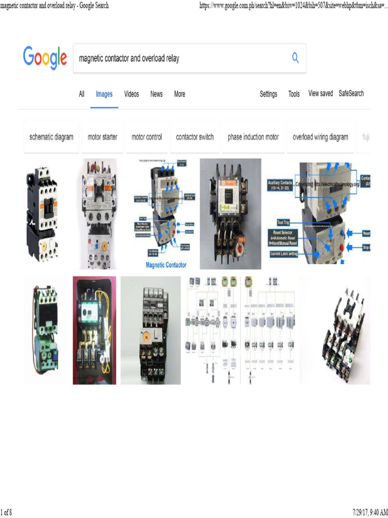 Magnetic Contactor and Overload Relay - Google Search | PDF