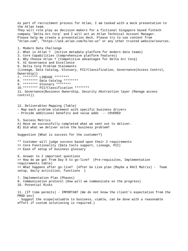 Plan Structure Notes | PDF