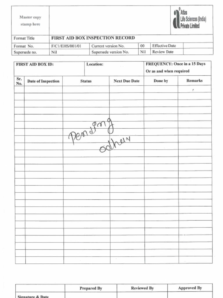 EHS Format | PDF