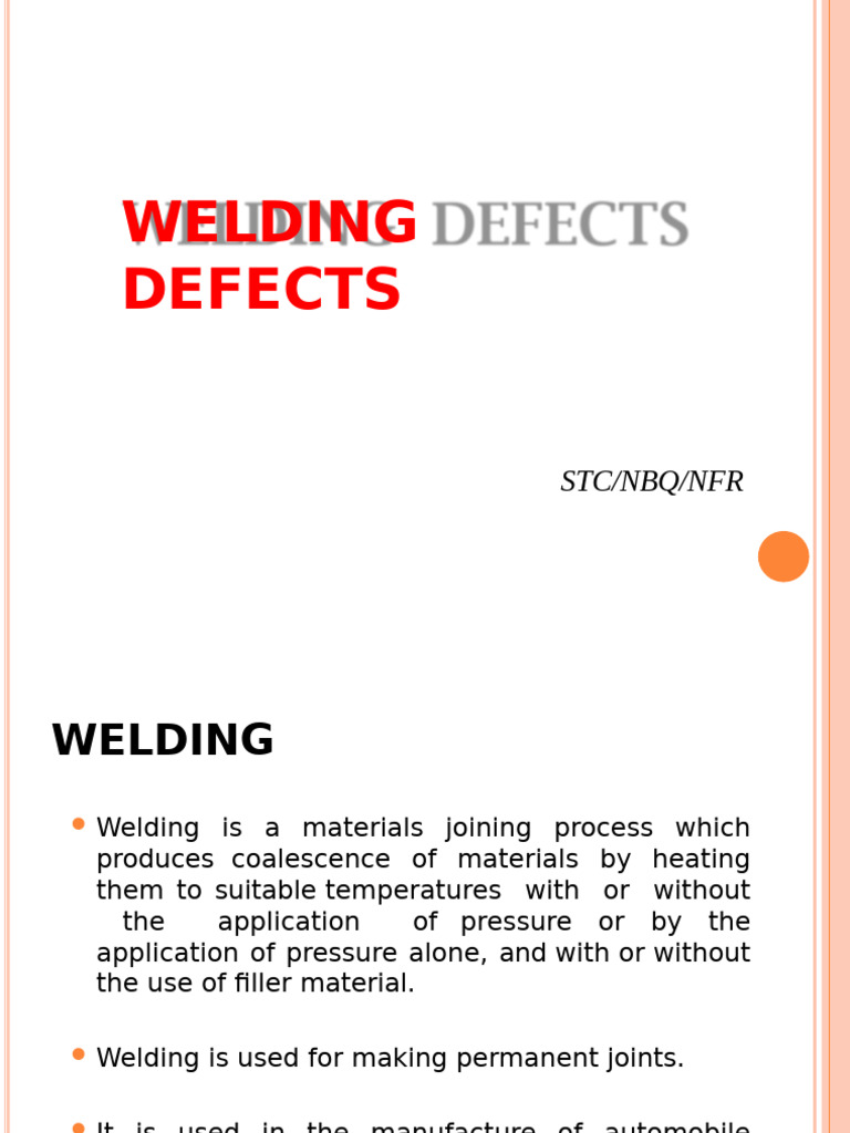 Welding Defects and Processes Guide | PDF | Welding | Construction