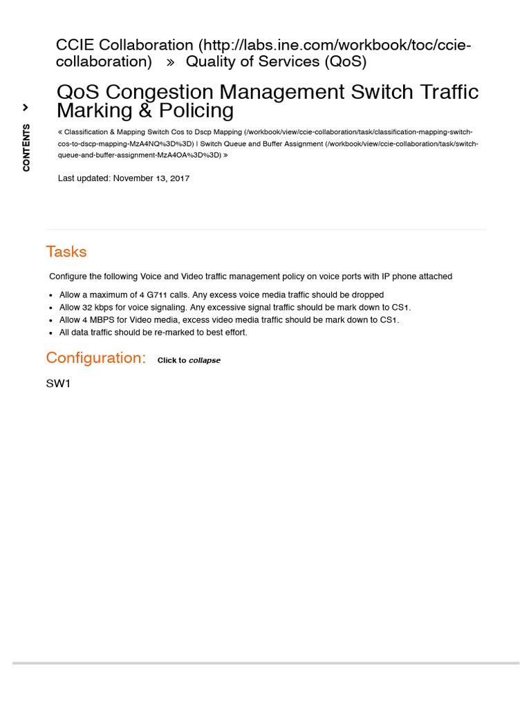 65 Qos Congestion Management Switch Traffic Marking Policing Pdf