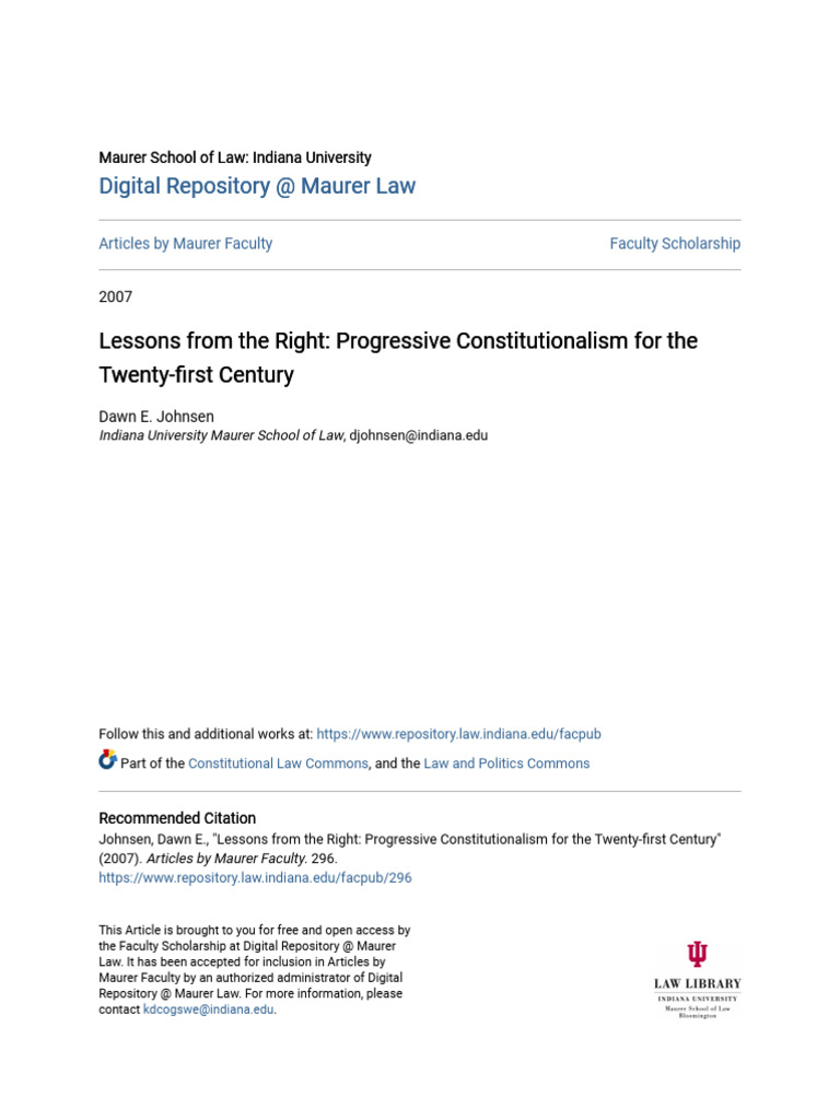 Progressive Constitutionalism Insights | PDF | Eighth Amendment To The ...