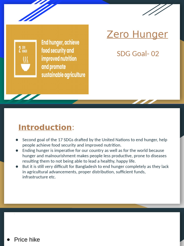 Presentation On Zero Hunger | PDF