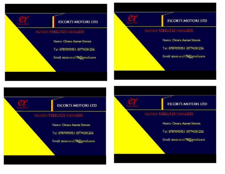 Business Card Sample | PDF