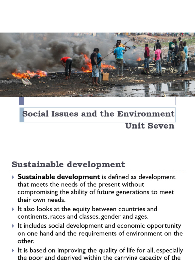Sustainable Development and Urban Issues | PDF | Atmosphere Of Earth ...