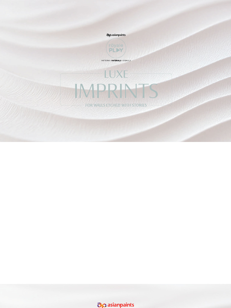 Imprints Collection: Textured Wall Finishes | PDF