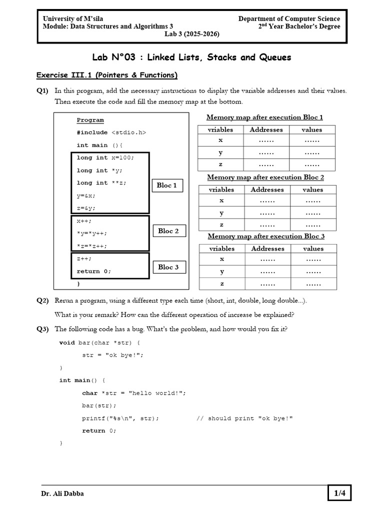 Lab 3 | PDF | Queue (Abstract Data Type) | Computer Programming