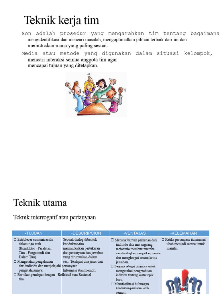 Teknik Kerja Tim untuk Optimalisasi Kolaborasi | PDF