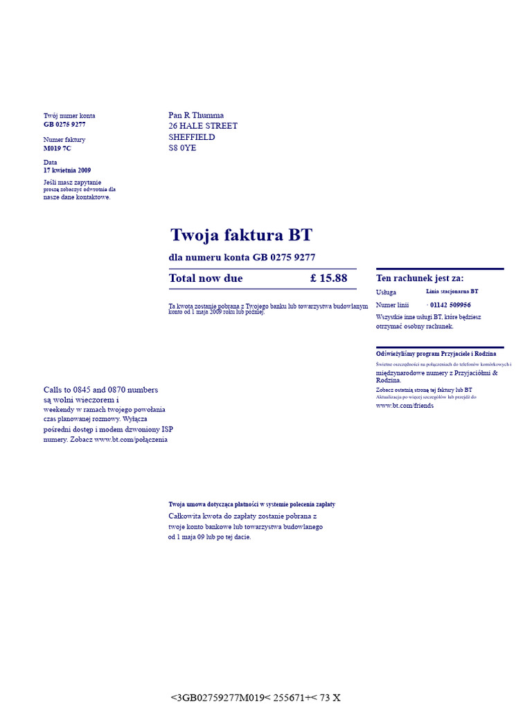 BTBILL | PDF