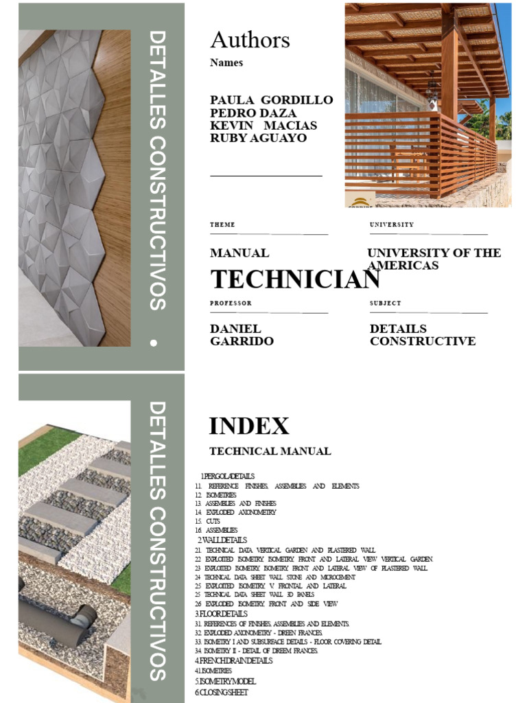 Constructive Details Technical Manual | PDF | Wall | Building Materials