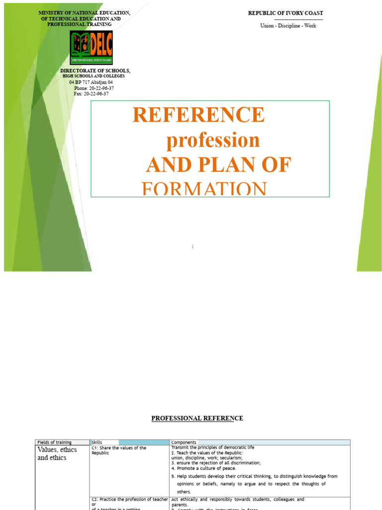 Job Reference Framework and Training Plan-1 | PDF | Learning | Pedagogy