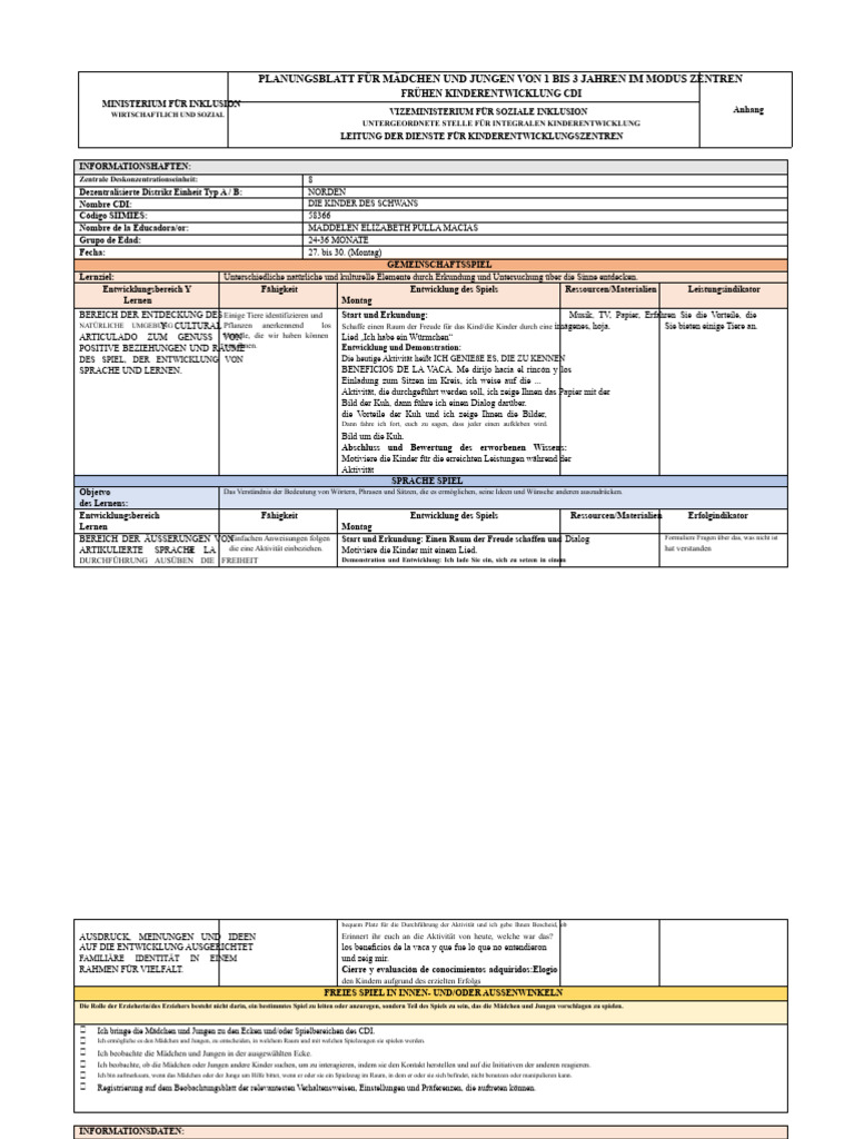 Planung Vom 27. Bis 30. Juni | PDF