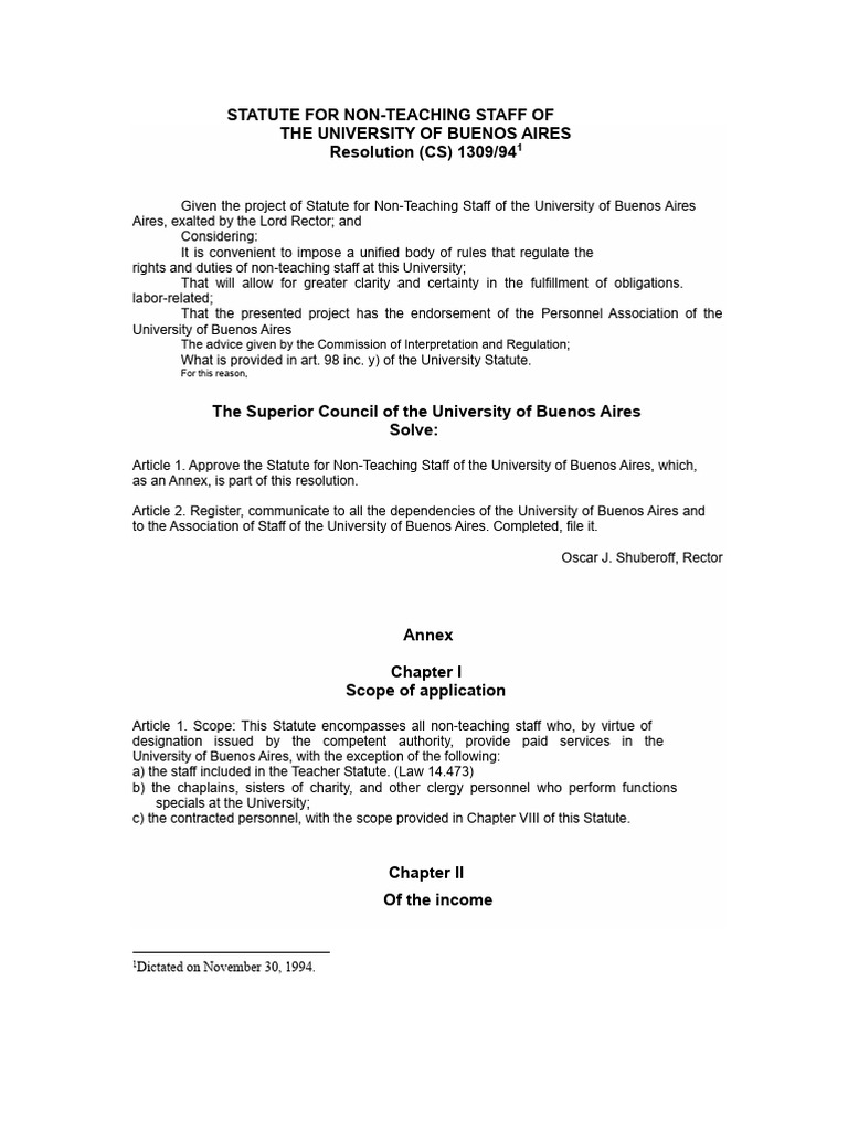 Statute for Non-Teaching Staff UBA | PDF | Crimes | Crime & Violence