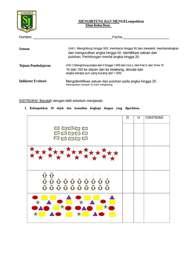 MENGHITUNG DAN MENGELompokkan | PDF