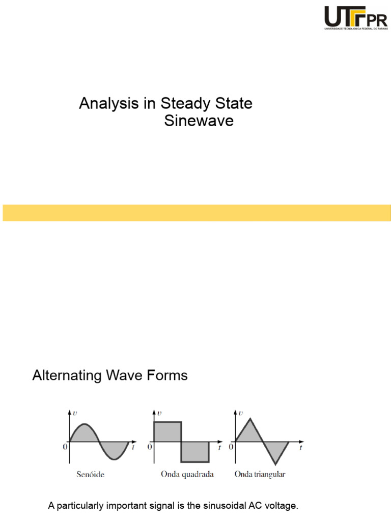 Analysis of Sinusoidal Steady State PDF | PDF | Sine Wave | Amplitude