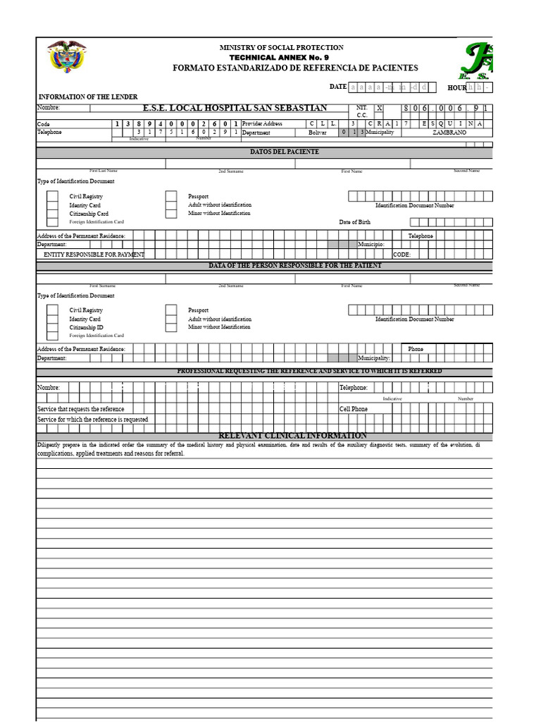 Patient Referral Form Template | PDF | Identity Document | Government ...