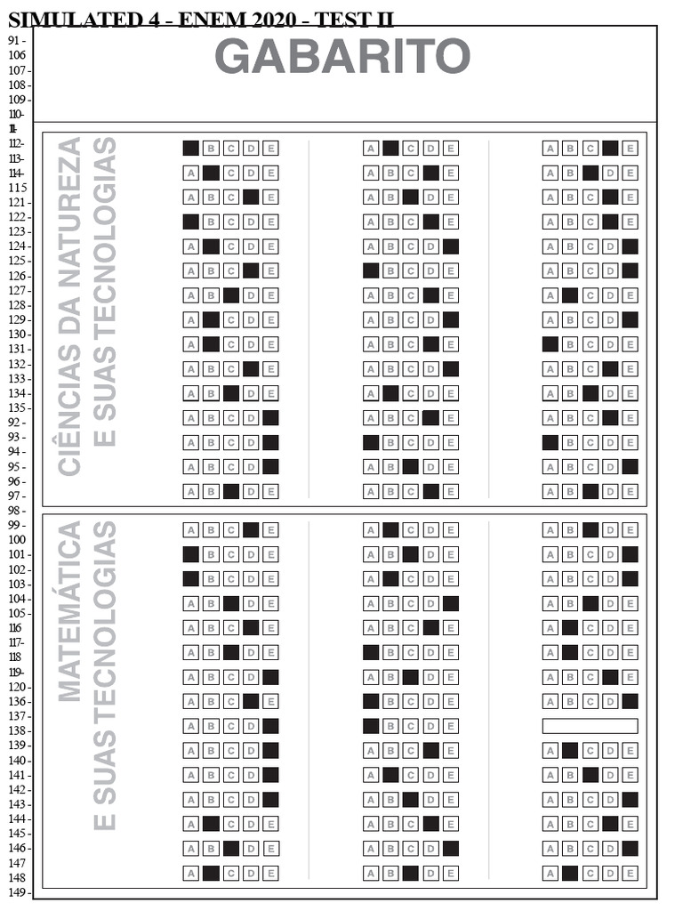 ENEM 2020 Test II: Natural Sciences | PDF | Genetic Code | Lipid Bilayer