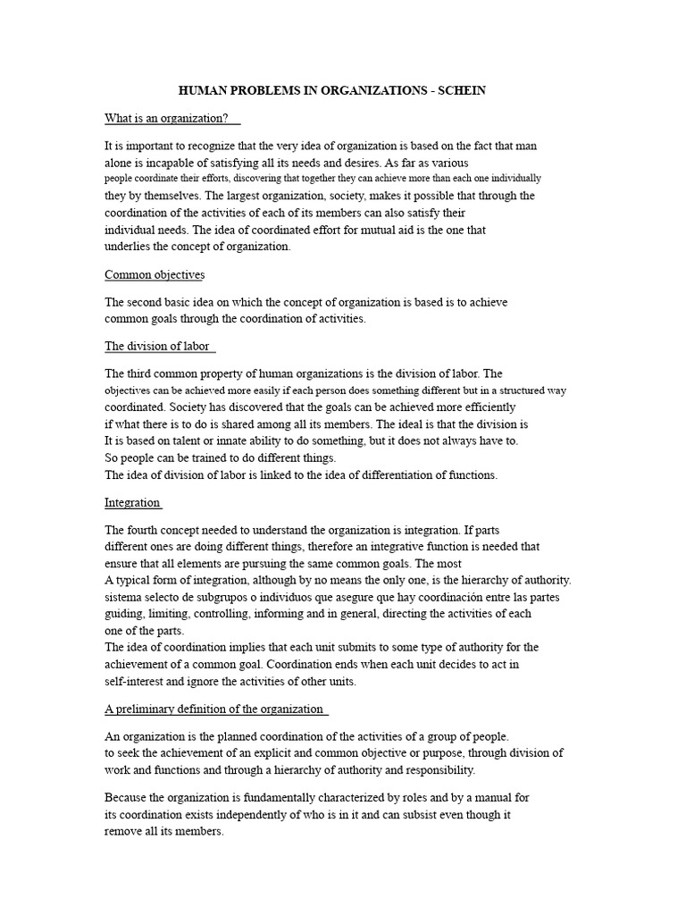 Understanding Human Organization Dynamics | PDF | Hierarchy | Function ...