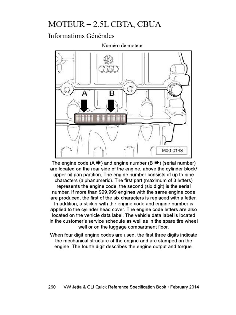 Moteur 2.5L CBTA et CBUA : Détails Techniques | PDF | Piston ...