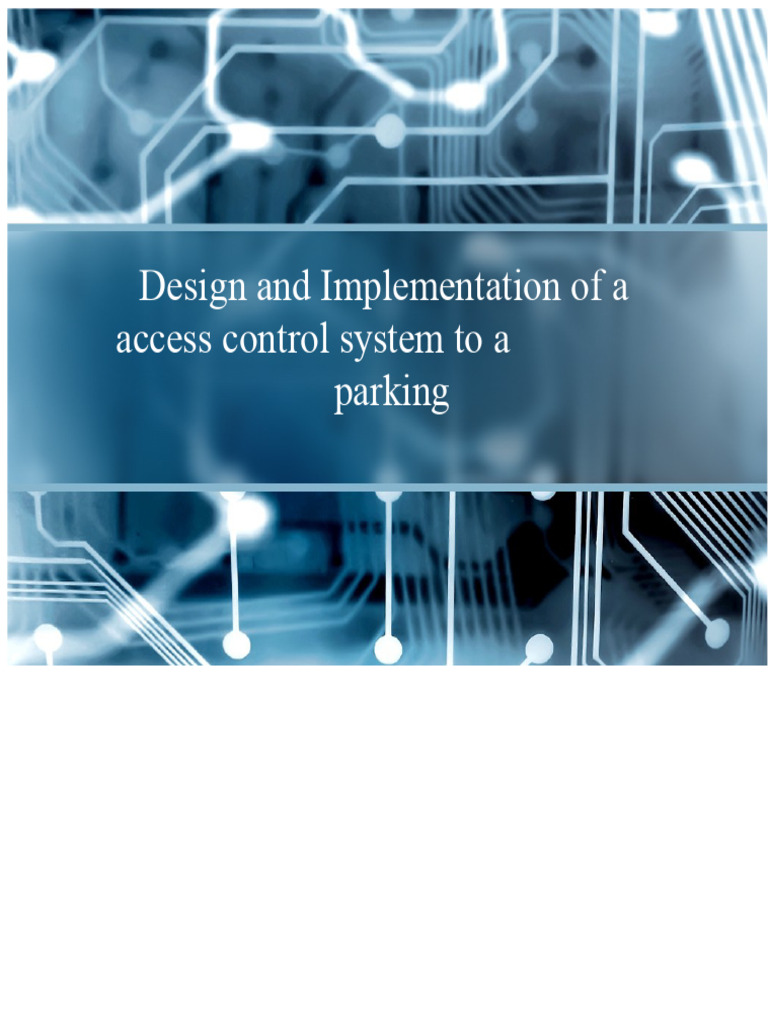 Design and Implementation of An Access Control System | PDF | Access ...