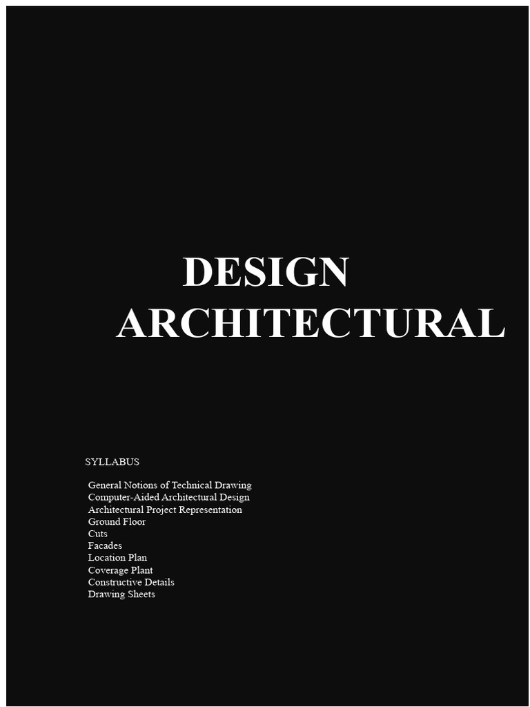 Architectural Design Drawing Guide | PDF | Computer Aided Design ...