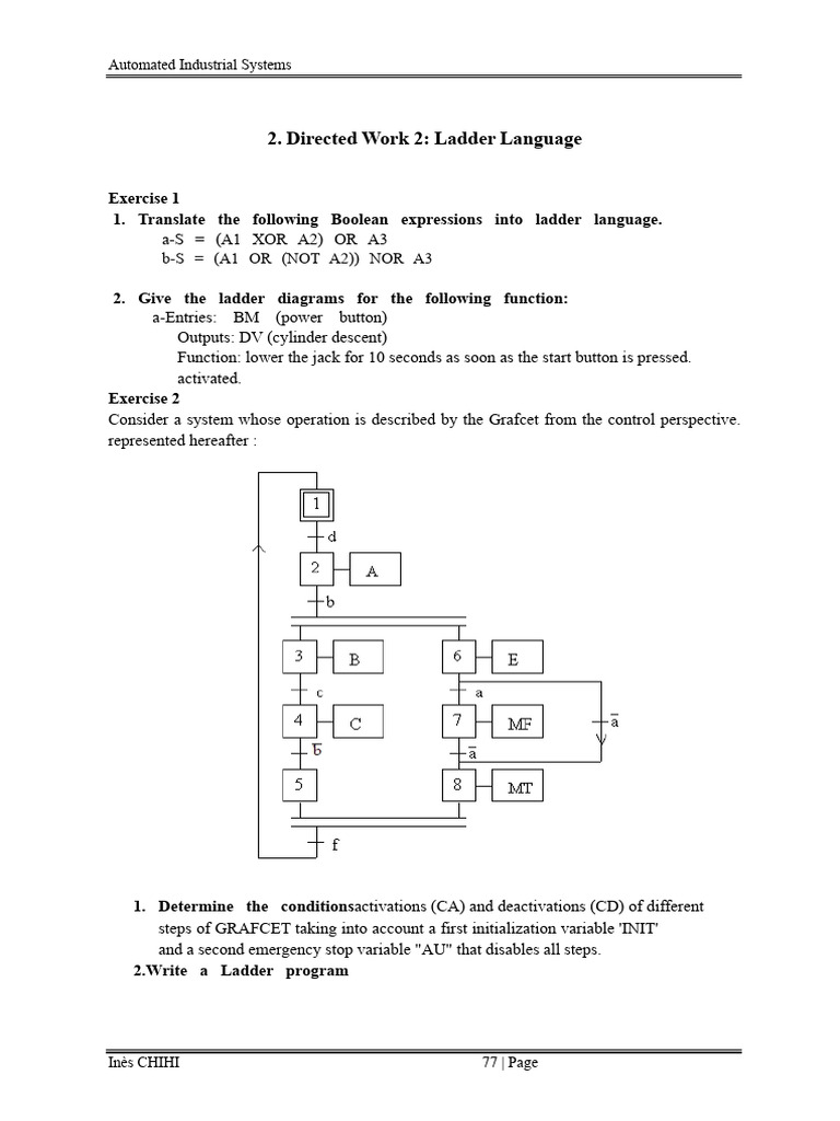 Ladder Logic for Industrial Automation | PDF
