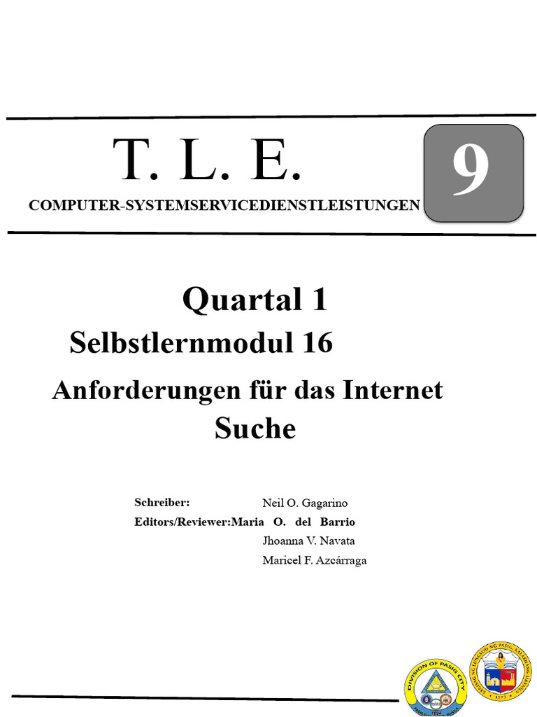 Tle CSS9 Q1 M16 | PDF