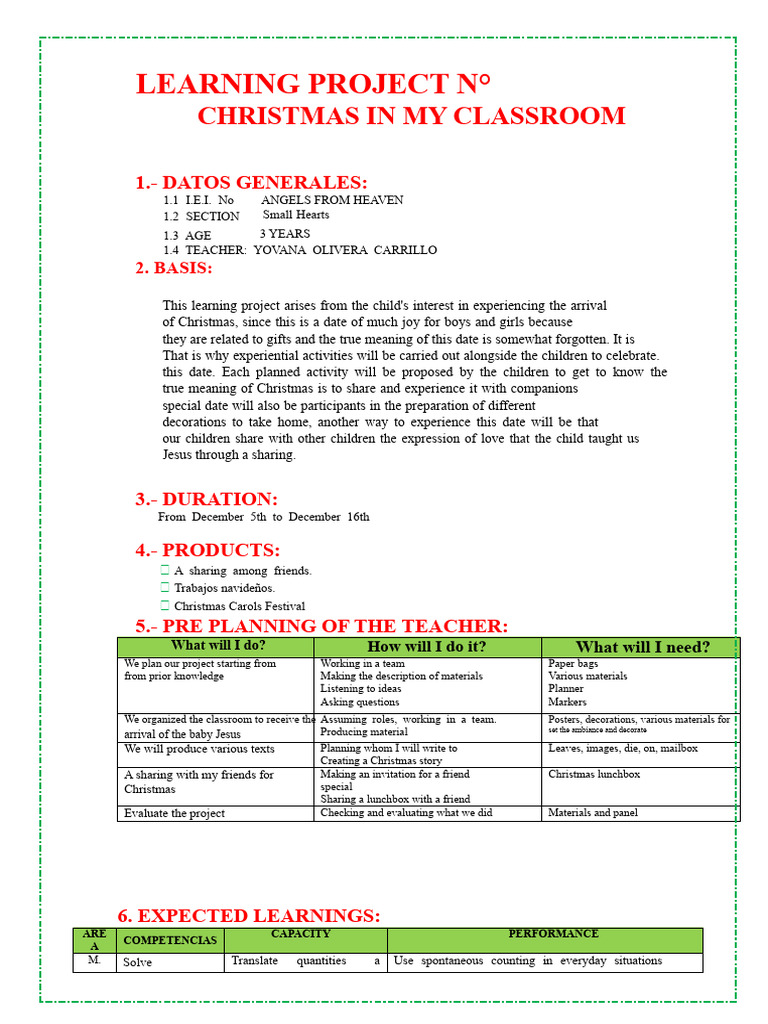 Christmas Project | PDF | Christmas | Jesus
