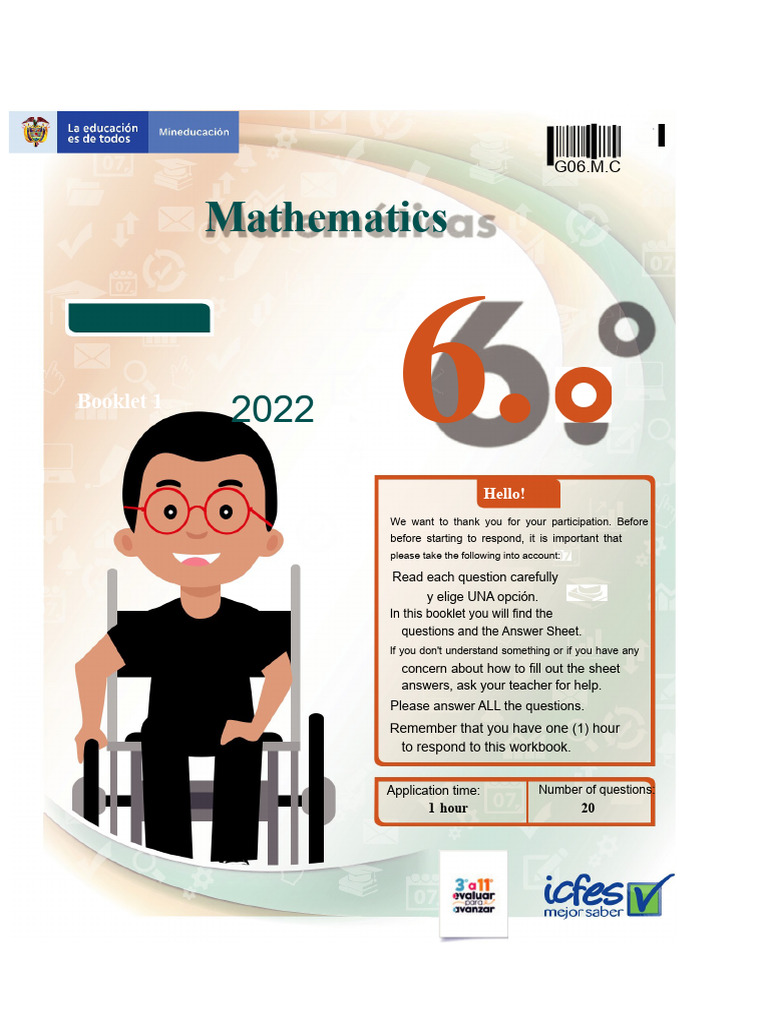 6th Grade Mathematics Workbook 2022 | PDF