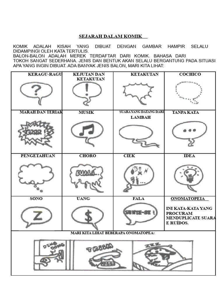 Sejarah dan Elemen dalam Komik | PDF
