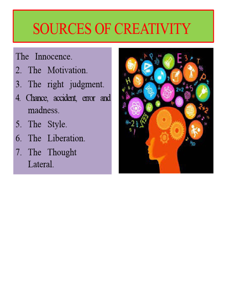 Key Sources of Creativity | PDF | Creativity | Thought