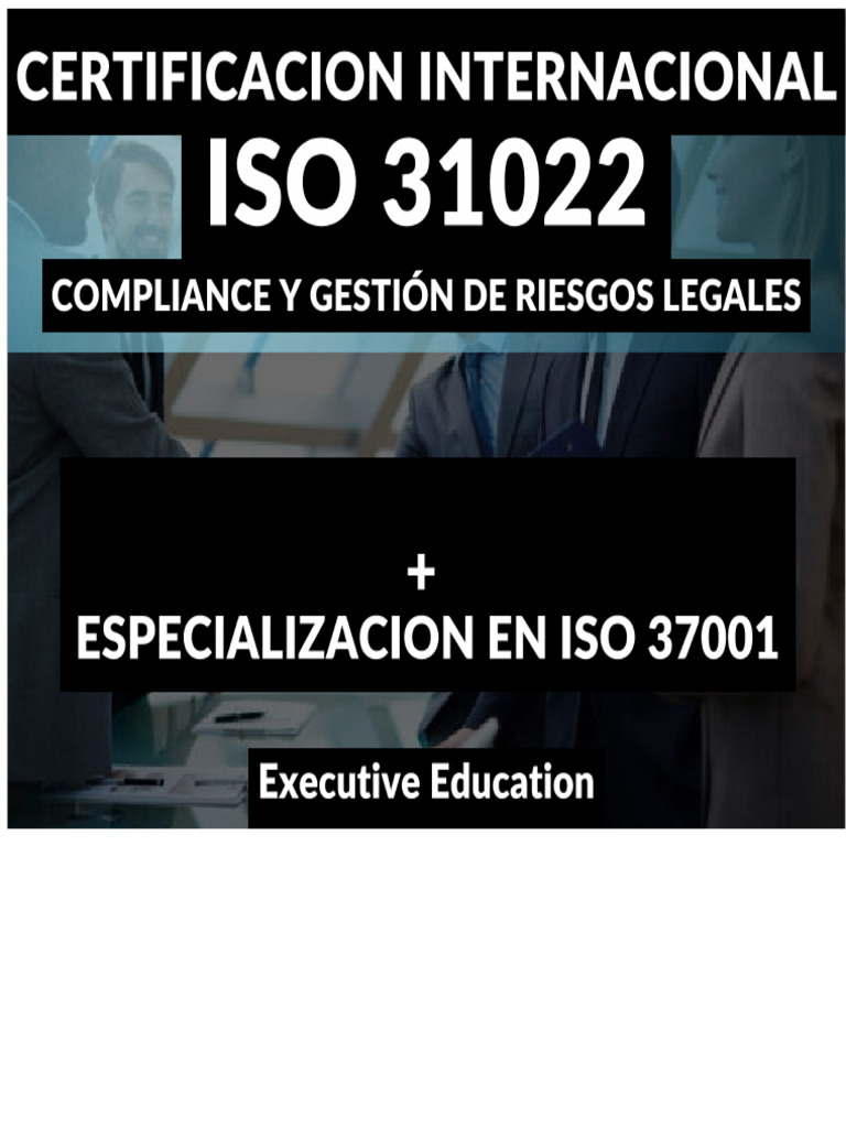 Certificação ISO 31022 em Riscos Legais | PDF | Governança | Risco