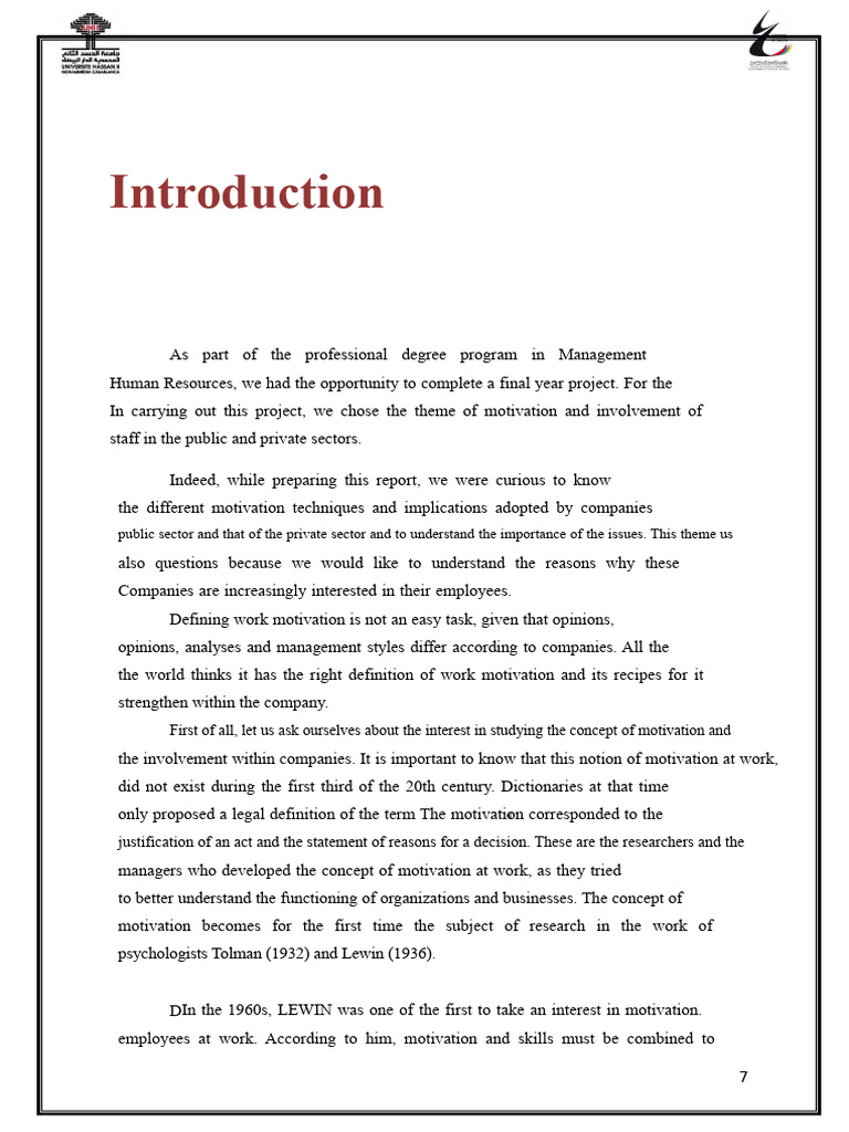 PFE Motivation FSEJS End | PDF | Motivation | Motivational