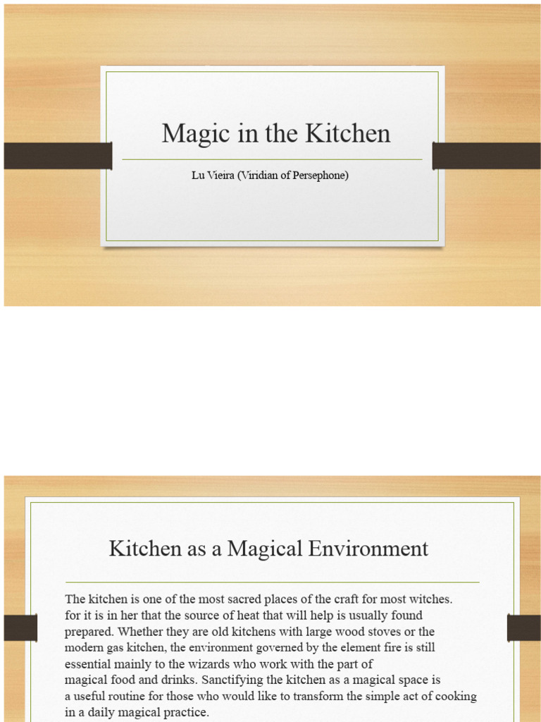 Kitchen Magic: Spells & Ingredients Guide | PDF | Drink | Kitchen