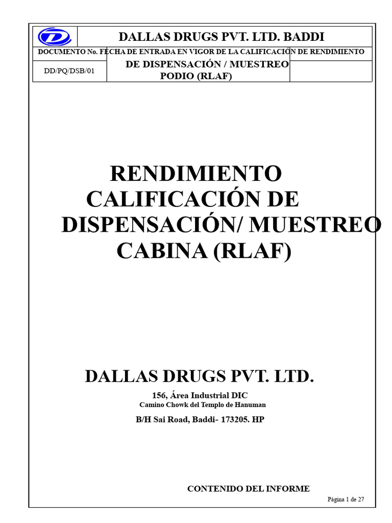 Cualificación de Rendimiento de RLAF | PDF | Ingeniería mecánica