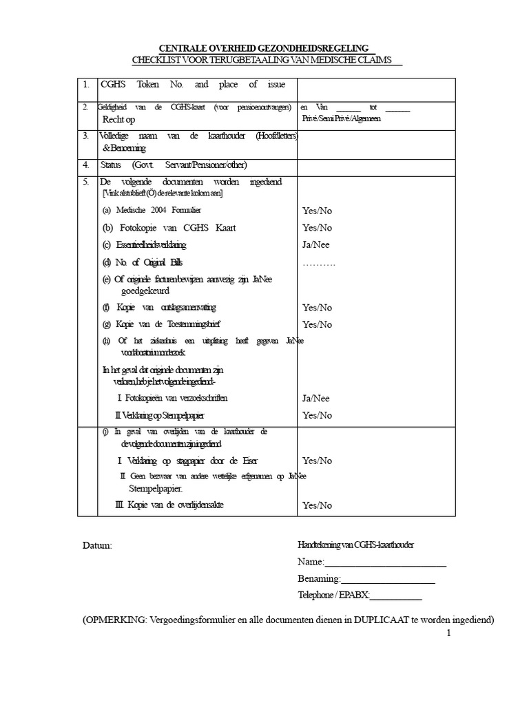 Medisch Formulier | PDF