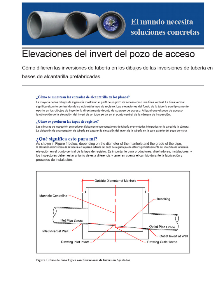 Boletín 2 - Elevaciones de Invertido de Pozo de Registro de Tubería ...