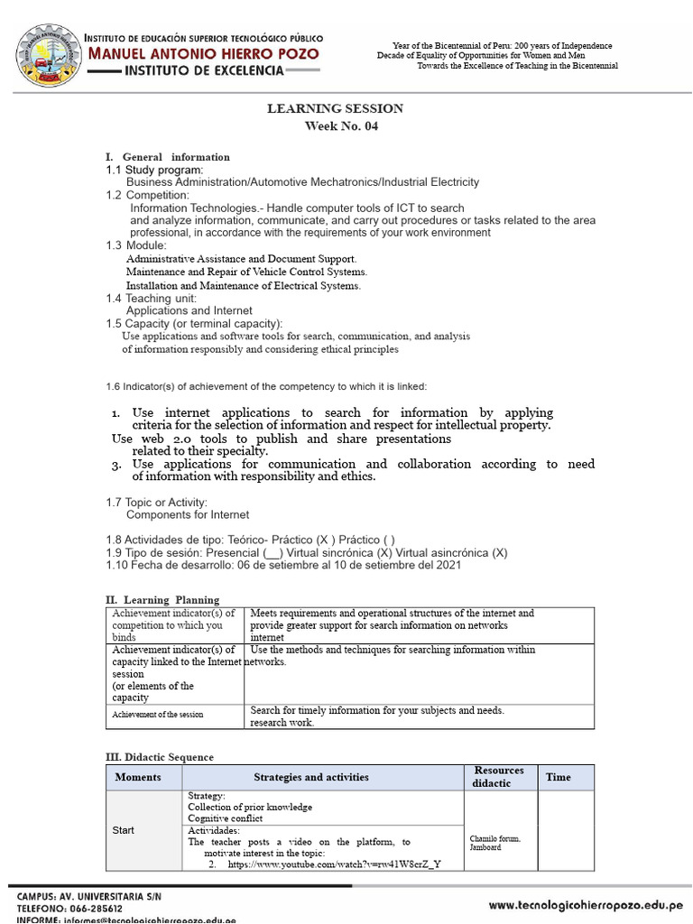 Learning Session IV: Applications and Internet | PDF | Internet ...