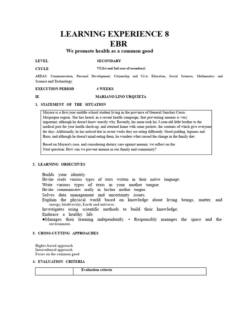 LEARNING EXPERIENCE 8 of 1st and 2nd | PDF | Quantitative Research ...