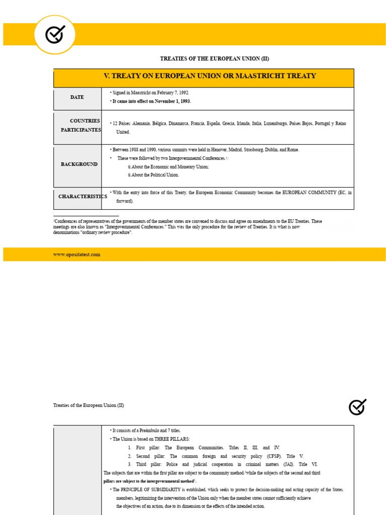 Scheme of The Treaties of The European Union II | PDF | European Union ...