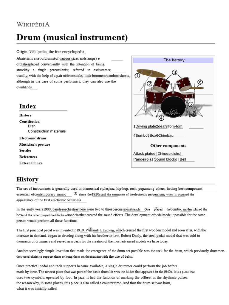 Drum (Musical Instrument) | PDF | Drum Kit | Music Technology