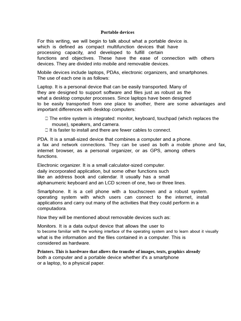Understanding Portable Devices | PDF | Smartphone | Personal Digital ...